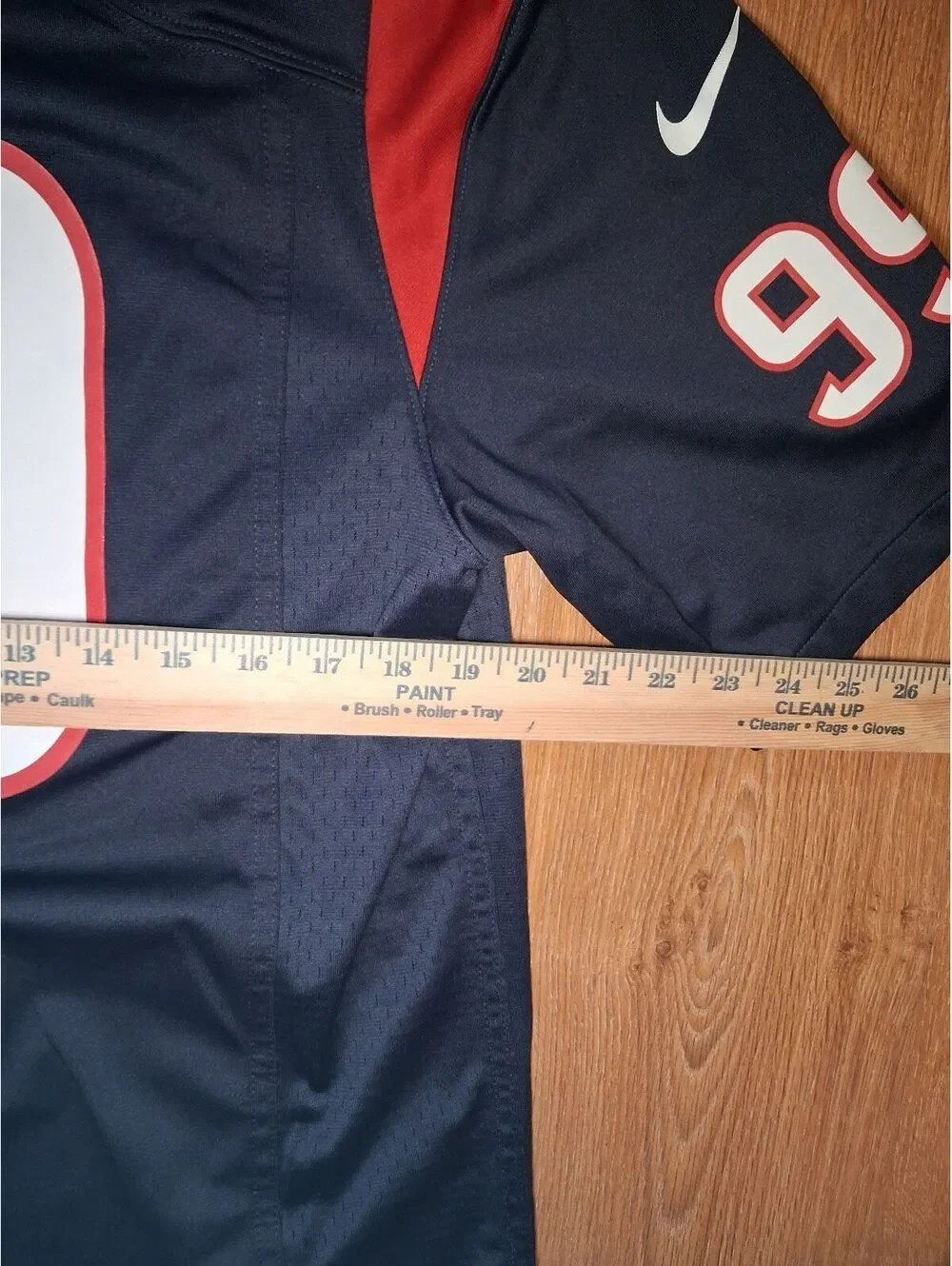 Nike JJ Watt 99 Texans NFL Jersey Large Blue On Field